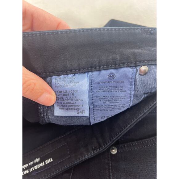 AG Jeans Denim Farrah Ankle High Rise Skinny Dark Wash 24 0 Capsule - Picture 5 of 7